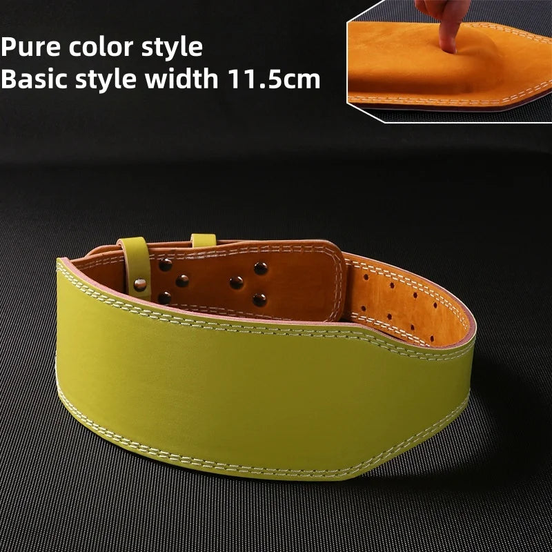 Lion Embroidery Weightlifting Belt, Width 11.5/15cm Professional Gym Powerlifting Belt for Men Women, Adjustment Fitness Belt.