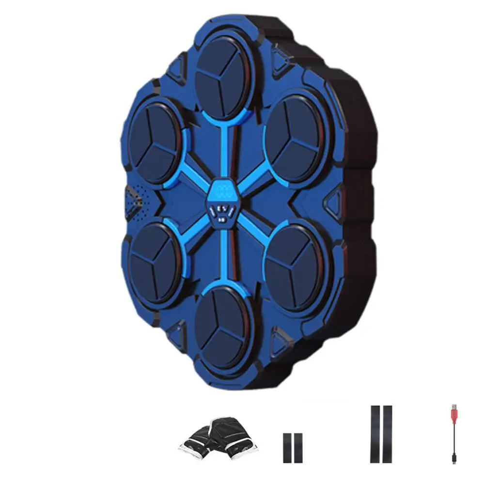 Sports Music Boxing Machine Home Bluetooth Smart Reaction Exercise Trainer Target Decompression Wall Target For Kids And Al M5K3