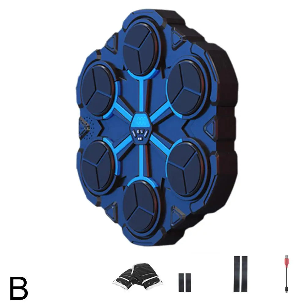 Sports Music Boxing Machine Home Bluetooth Smart Reaction Exercise Trainer Target Decompression Wall Target For Kids And Al M5K3