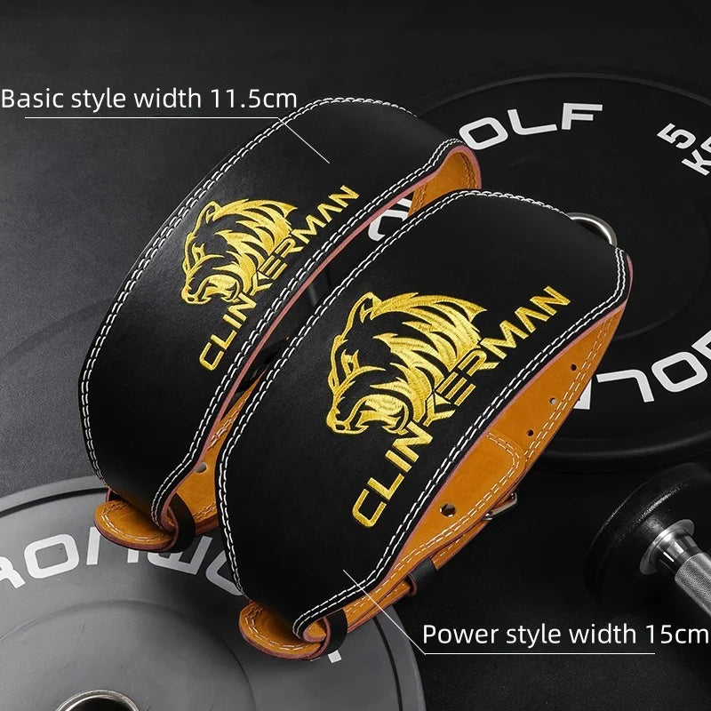 Lion Embroidery Weightlifting Belt, Width 11.5/15cm Professional Gym Powerlifting Belt for Men Women, Adjustment Fitness Belt.