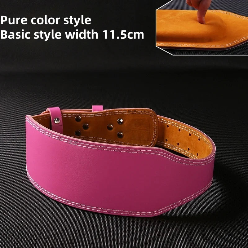Lion Embroidery Weightlifting Belt, Width 11.5/15cm Professional Gym Powerlifting Belt for Men Women, Adjustment Fitness Belt.